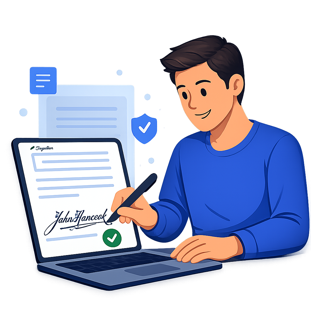 Digital signature with identity verification